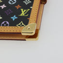 LOUIS VUITTON Monogram Multicolor Agenda PM Day Cover Black R20895 Auth 176772V-7