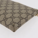 GUCCI GG Supreme Chain Shoulder Bag PVC Beige Gold 456866 Auth 176776A-13