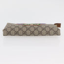 GUCCI GG Supreme Chain Shoulder Bag PVC Beige Gold 456866 Auth 176776A-9