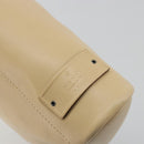 GUCCI Shoulder Bag Leather Beige Silver 91761 Auth 176780-18