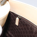 GUCCI Shoulder Bag Leather Beige Silver 91761 Auth 176780-22