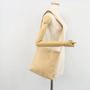 GUCCI Shoulder Bag Leather Beige Silver 91761 Auth 176780-24