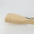 GUCCI Shoulder Bag Leather Beige Silver 91761 Auth 176780-3