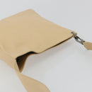 GUCCI Shoulder Bag Leather Beige Silver 91761 Auth 176780-6