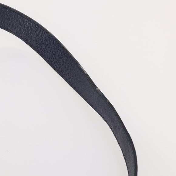 GUCCI Bamboo Hand Bag Suede 2way Navy Gold Auth 176781