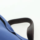 PRADA Backpack Canvas Blue Silver Auth 176786-14
