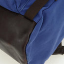 PRADA Backpack Canvas Blue Silver Auth 176786-16