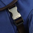 PRADA Backpack Canvas Blue Silver Auth 176786-21