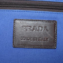PRADA Backpack Canvas Blue Silver Auth 176786-24