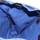 PRADA Backpack Canvas Blue Silver Auth 176786-25
