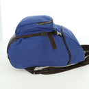 PRADA Backpack Canvas Blue Silver Auth 176786-6