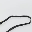 Salvatore Ferragamo Gancini Chain Shoulder Bag Leather Black Gold Auth 176787-8