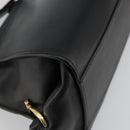 Salvatore Ferragamo Gancini Sofia Hand Bag Leather 2way Black Gold Auth 176789-18