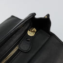 Salvatore Ferragamo Gancini Sofia Hand Bag Leather 2way Black Gold Auth 176789-22