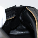 Salvatore Ferragamo Gancini Sofia Hand Bag Leather 2way Black Gold Auth 176789-25