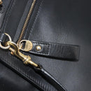 Salvatore Ferragamo Gancini Sofia Hand Bag Leather 2way Black Gold Auth 176789-28