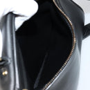 Salvatore Ferragamo Gancini Sofia Hand Bag Leather 2way Black Gold Auth 176789-29