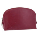 LOUIS VUITTON Epi Pochette Cosmetic PM Cosmetic Pouch Fuchsia M41114 Auth 176801-1