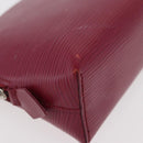 LOUIS VUITTON Epi Pochette Cosmetic PM Cosmetic Pouch Fuchsia M41114 Auth 176801-15