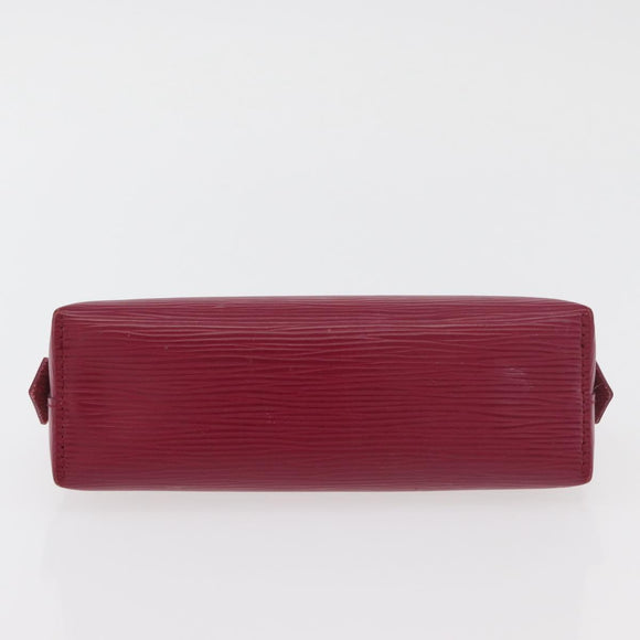 LOUIS VUITTON Epi Pochette Cosmetic PM Cosmetic Pouch Fuchsia M41114 Auth 176801