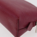 LOUIS VUITTON Epi Pochette Cosmetic PM Cosmetic Pouch Fuchsia M41114 Auth 176801-14