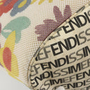 FENDI FENDISSIME Tote Bag Nylon White CC Auth 176808-14
