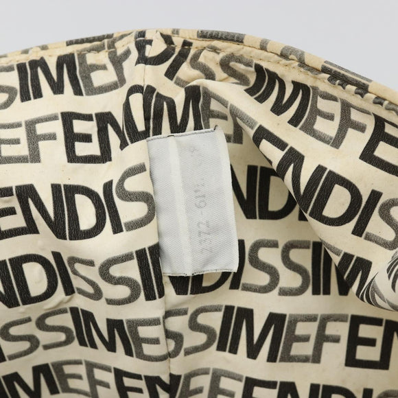 FENDI FENDISSIME Tote Bag Nylon White CC Auth 176808