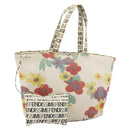 FENDI FENDISSIME Tote Bag Nylon White CC Auth 176808-1
