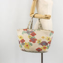 FENDI FENDISSIME Tote Bag Nylon White CC Auth 176808-22