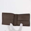 GUCCI Web Sherry Line GG Supreme Compact Wallet PVC Beige Red 597609 Auth 176813-8