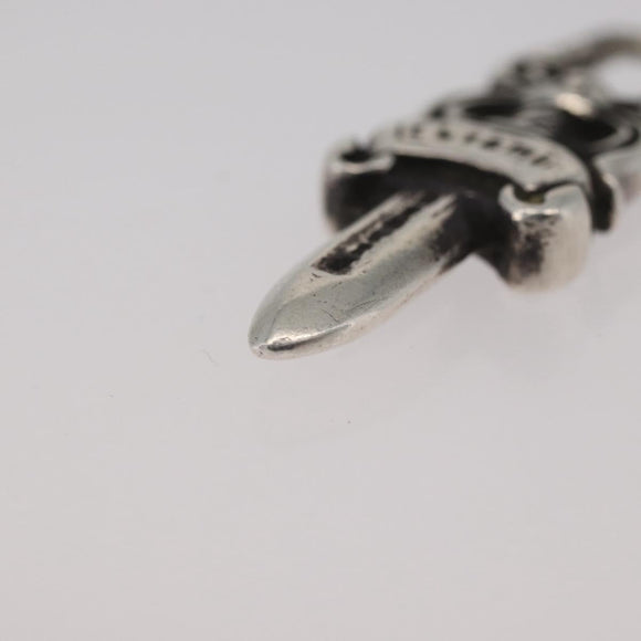 Chrome Hearts Dagger Charm Hanger bovenzijde Ag925 Zilver Auth 176815SM