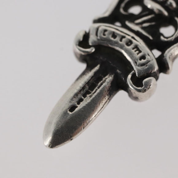 Chrome Hearts Dagger Charm Hanger bovenzijde Ag925 Zilver Auth 176815SM