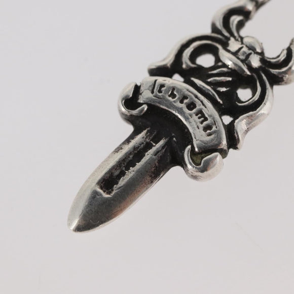 Chrome Hearts Dagger Charm Hanger bovenzijde Ag925 Zilver Auth 176815SM