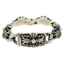 Chrome Hearts Keeper Link ID Bracelet Ag925 4 Links Silver Auth 176817SM-1