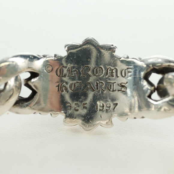 Chrome Hearts Keeper Link ID Bracelet Ag925 4 Links Silver Auth 176817SM