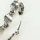 Chrome Hearts Keeper Link ID Bracelet Ag925 4 Links Silver Auth 176817SM-16