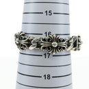 Chrome Hearts Keeper Link ID Bracelet Ag925 4 Links Silver Auth 176817SM-17
