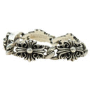 Chrome Hearts Keeper Link ID Bracelet Ag925 4 Links Silver Auth 176817SM-3