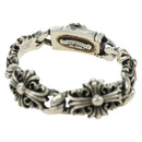 Chrome Hearts Keeper Link ID Bracelet Ag925 4 Links Silver Auth 176817SM-7