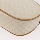 CELINE Macadam Canvas Shoulder Bag PVC White Auth 176818-17
