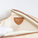 CELINE Macadam Canvas Shoulder Bag PVC White Auth 176818-18