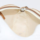 CELINE Macadam Canvas Shoulder Bag PVC White Auth 176818-19