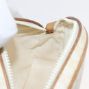 CELINE Macadam Canvas Shoulder Bag PVC White Auth 176818-20