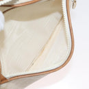 CELINE Macadam Canvas Shoulder Bag PVC White Auth 176818-21