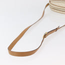 CELINE Macadam Canvas Shoulder Bag PVC White Auth 176818-7