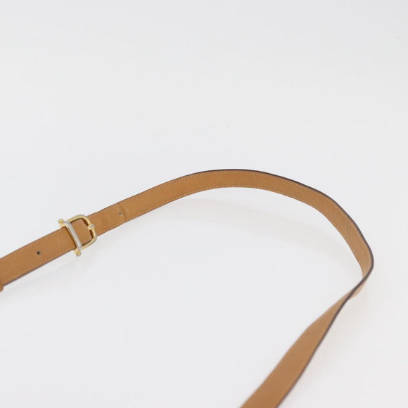 CELINE Macadam Canvas Shoulder Bag PVC White Auth 176818