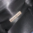 SAINT LAURENT Shoulder Bag Satin Blue Gold Auth 176819A-16