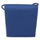 SAINT LAURENT Shoulder Bag Satin Blue Gold Auth 176819A-3