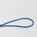 SAINT LAURENT Shoulder Bag Satin Blue Gold Auth 176819A-8