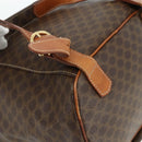 CELINE Macadam Canvas Backpack PVC Leather Brown Gold Auth 176821-15